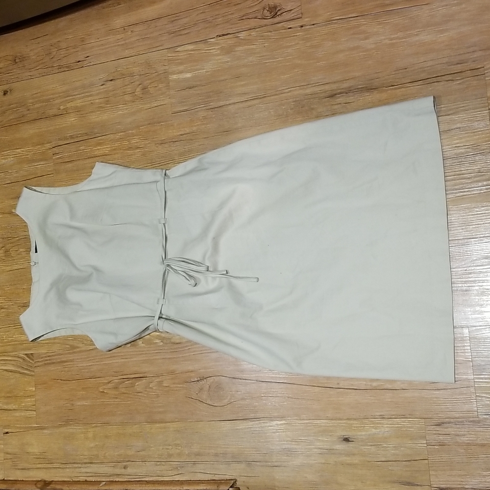 GAP cotton/spandex khaki dress back zipper like new sz 4